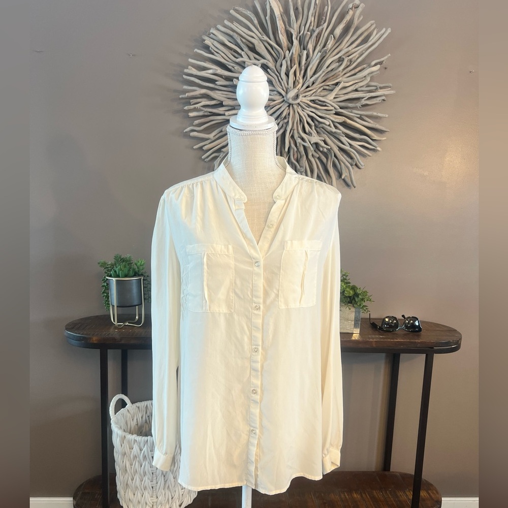Nexx New York 100% silk bottom down top‎ in cream